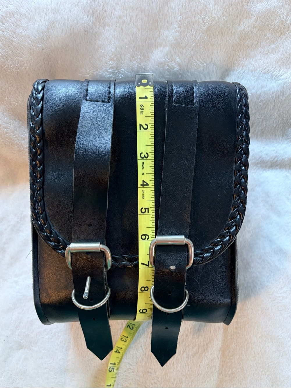 Willie & Max Braided Series Sissy Bar Leather Bag - Picture 9 of 10